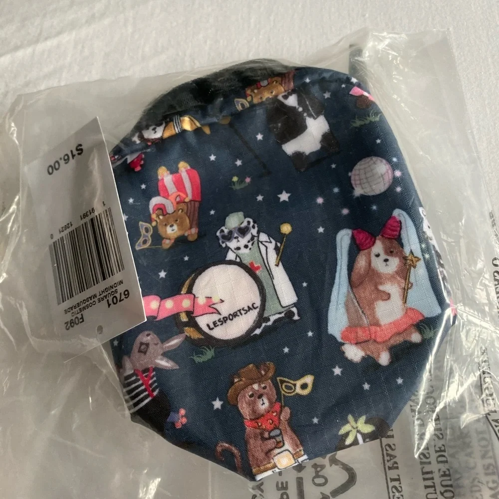 Lesportsac square cosmetic pouch.